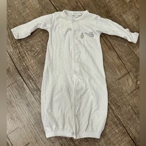Magnolia Baby Worth the Wait Converter Gown Newborn White Pima Cotton‎